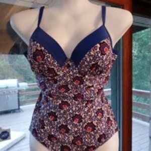Boden Swimsuit One piece island bloom NWT 34DD